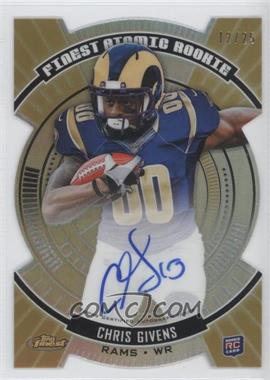 2012 Topps Finest - Atomic Rookie - Gold Refractor Autograph #FARA-CGI - Chris Givens /25