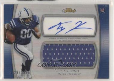 2012 Topps Finest - Autographed Jumbo Relic - Refractor #AJR-TYH - T.Y. Hilton /1368