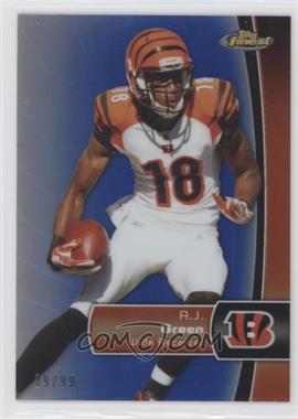 2012 Topps Finest - [Base] - Blue Refractor #72 - A.J. Green /99 [Noted]