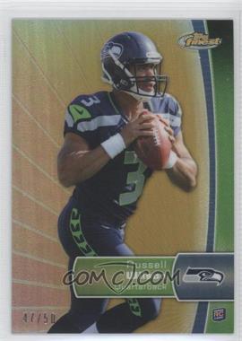 2012 Topps Finest - [Base] - Gold Refractor #140 - Russell Wilson /50