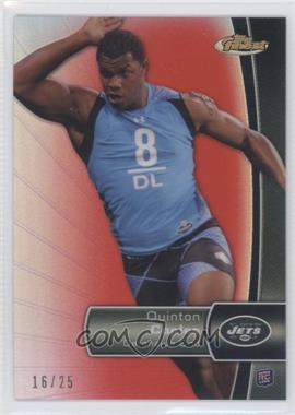 2012 Topps Finest - [Base] - Red Refractor #136 - Quinton Coples /25