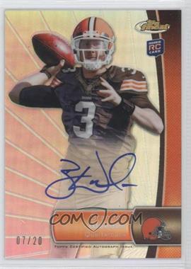 2012 Topps Finest - [Base] - Refractor Rookie Autograph #102 - Brandon Weeden /20