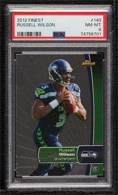 2012 Topps Finest - [Base] #140 - Russell Wilson [PSA 8 NM‑MT]