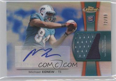 2012 Topps Finest - Rookie Autographed Patch - Blue Refractor #RAP-ME - Michael Egnew /99