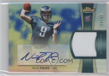 2012 Topps Finest - Rookie Autographed Patch - Blue Refractor #RAP-NF - Nick Foles /99