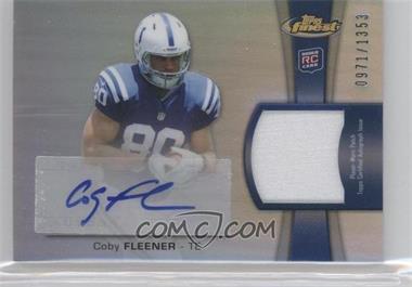 2012 Topps Finest - Rookie Autographed Patch #RAP-CF - Coby Fleener /1353