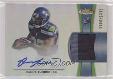 2012 Topps Finest - Rookie Autographed Patch #RAP-RTU - Robert Turbin /1353