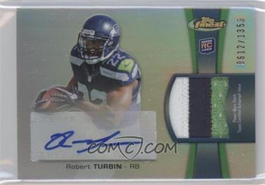 2012 Topps Finest - Rookie Autographed Patch #RAP-RTU - Robert Turbin /1353