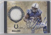 Rookie Patch Autograph - Vick Ballard #/50