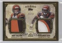 Andy Dalton, Mohamed Sanu #/15