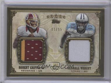 2012 Topps Five Star - Dual Patch #FSDP-GW - Robert Griffin III, Kendall Wright /15