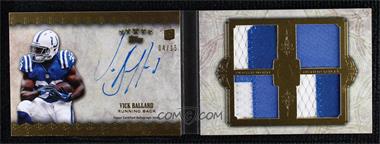 2012 Topps Five Star - Futures Autographed Four-Piece Memorabilia Book - Gold Patch #FSFA4-VB - Vick Ballard /15