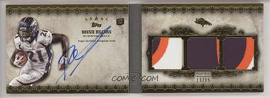 2012 Topps Five Star - Futures Autographed Three-Piece Memorabilia Book - Gold Patch #FSFA3-RH - Ronnie Hillman /15