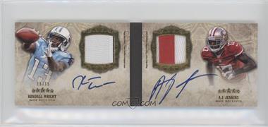 2012 Topps Five Star - Futures Dual Autograph Patch Book #FSFDAP-WJE - Kendall Wright, A.J. Jenkins /15