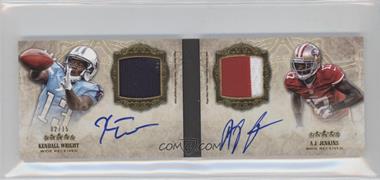 2012 Topps Five Star - Futures Dual Autograph Patch Book #FSFDAP-WJE - Kendall Wright, A.J. Jenkins /15