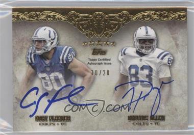 2012 Topps Five Star - Futures Dual Autographs #FSFDA-FA - Dwayne Allen, Coby Fleener /20