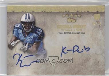 2012 Topps Five Star - Futures Quotable Autographs #FSFQA-KW - Kendall Wright /25