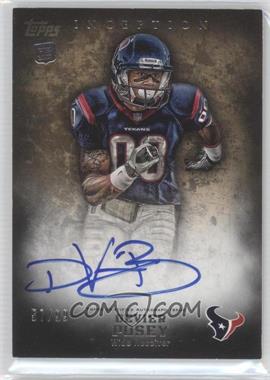 2012 Topps Inception - [Base] - Gold #123 - Rookie Autographs - DeVier Posey /99