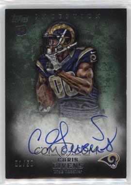 2012 Topps Inception - [Base] - Green #141 - Rookie Autographs - Chris Givens /50