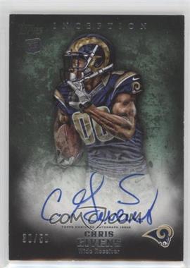 2012 Topps Inception - [Base] - Green #141 - Rookie Autographs - Chris Givens /50