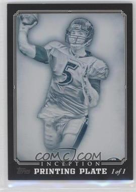 2012 Topps Inception - [Base] - Printing Plate Cyan #2 - Joe Flacco /1