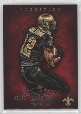 2012 Topps Inception - [Base] - Red #12 - Marques Colston /50