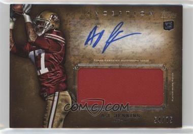 2012 Topps Inception - Rookie Autographed Jumbo Patch - Gold #AJP-AJJ - A.J. Jenkins /75