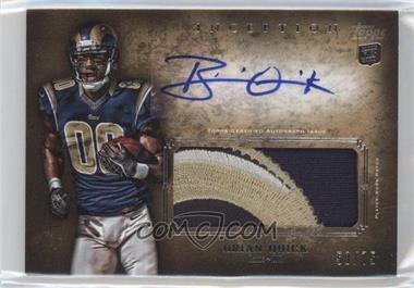 2012 Topps Inception - Rookie Autographed Jumbo Patch - Gold #AJP-BQ - Brian Quick /75