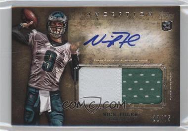 2012 Topps Inception - Rookie Autographed Jumbo Patch - Gold #AJP-NF - Nick Foles /75