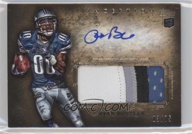 2012 Topps Inception - Rookie Autographed Jumbo Patch - Gold #AJP-RB - Ryan Broyles /75