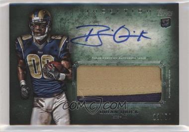 2012 Topps Inception - Rookie Autographed Jumbo Patch - Green #AJP-BQ - Brian Quick /50 [EX to NM]