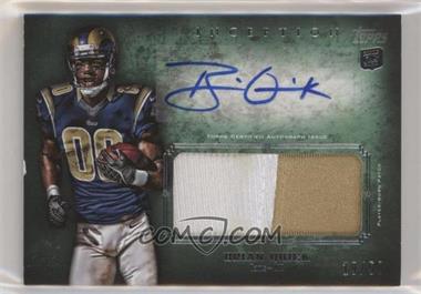 2012 Topps Inception - Rookie Autographed Jumbo Patch - Green #AJP-BQ - Brian Quick /50 [EX to NM]