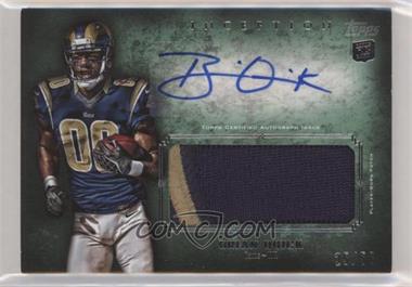 2012 Topps Inception - Rookie Autographed Jumbo Patch - Green #AJP-BQ - Brian Quick /50
