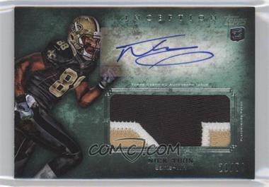 2012 Topps Inception - Rookie Autographed Jumbo Patch - Green #AJP-NT - Nick Toon /50