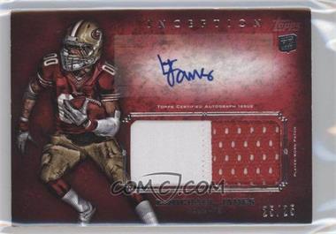 2012 Topps Inception - Rookie Autographed Jumbo Patch - Red #AJP-LJ - LaMichael James /25