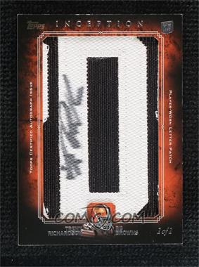 2012 Topps Inception - Rookie Autographed Letter #AL-TR - Trent Richardson /1