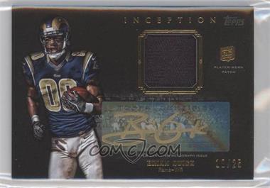 2012 Topps Inception - Rookie Gold Autograph Patch #GAP-BQ - Brian Quick /25