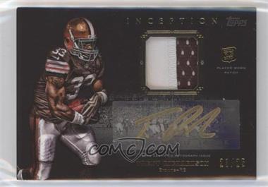 2012 Topps Inception - Rookie Gold Autograph Patch #GAP-TR - Trent Richardson /25