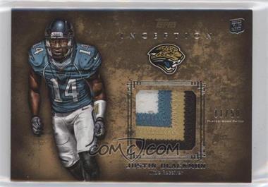2012 Topps Inception - Rookie Patch Relics - Gold #RP-JB - Justin Blackmon /50