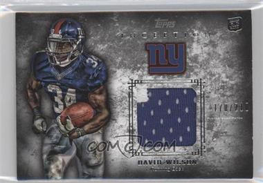 2012 Topps Inception - Rookie Patch Relics #RP-DW - David Wilson /210
