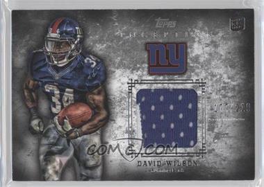 2012 Topps Inception - Rookie Patch Relics #RP-DW - David Wilson /210