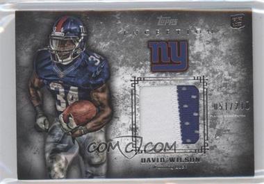 2012 Topps Inception - Rookie Patch Relics #RP-DW - David Wilson /210