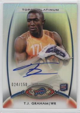 2012 Topps Platinum - [Base] - Black Refractor Autograph #154 - Rookie - T.J. Graham /150