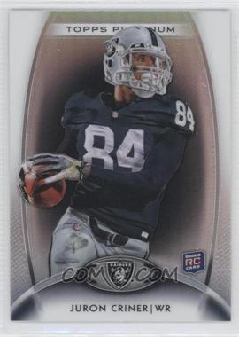 2012 Topps Platinum - [Base] - Black Refractor #128 - Rookie - Juron Criner