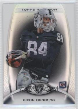 2012 Topps Platinum - [Base] - Black Refractor #128 - Rookie - Juron Criner