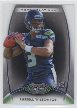 2012 Topps Platinum - [Base] - Black Refractor #138 - Rookie - Russell Wilson