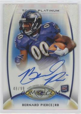 2012 Topps Platinum - [Base] - Blue Refractor Autograph #113 - Rookie - Bernard Pierce /99