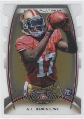 2012 Topps Platinum - [Base] - Gold Refractor Die-Cut #111 - Rookie - A.J. Jenkins /50