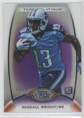 2012 Topps Platinum - [Base] - Purple Refractor #118 - Rookie - Kendall Wright /75
