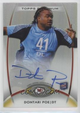 2012 Topps Platinum - [Base] - Refractor Autograph #163 - Rookie - Dontari Poe